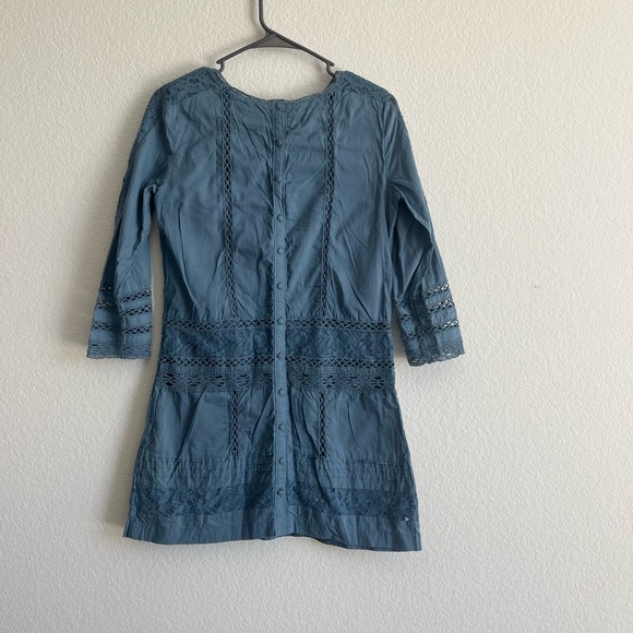 Abercrombie and Fitch embroidered dress with button down on back side. size Smal - Picture 2 of 6